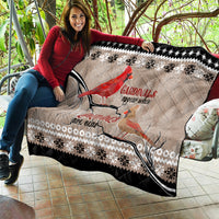 Chrismas Cardinal Birds Quilt Cardinals Appear When Loved Ones Are Near - Wonder Print Shop