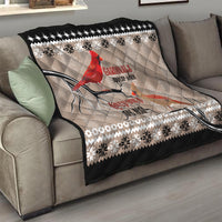 Chrismas Cardinal Birds Quilt Cardinals Appear When Loved Ones Are Near - Wonder Print Shop