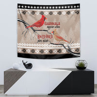 Chrismas Cardinal Birds Tapestry Cardinals Appear When Loved Ones Are Near - Wonder Print Shop