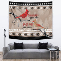 Chrismas Cardinal Birds Tapestry Cardinals Appear When Loved Ones Are Near - Wonder Print Shop