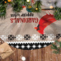 Chrismas Cardinal Birds Tree Skirt Cardinals Appear When Loved Ones Are Near - Wonder Print Shop