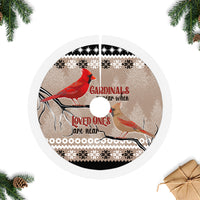 Chrismas Cardinal Birds Tree Skirt Cardinals Appear When Loved Ones Are Near - Wonder Print Shop