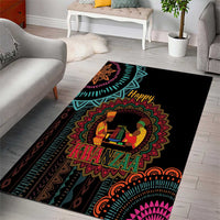 Happy Kwanzaa African Area Rug Mandala Mix Nguzo Saba LT7 - Wonder Print Shop