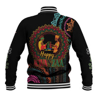 Happy Kwanzaa African Baseball Jacket Mandala Mix Nguzo Saba LT7 - Wonder Print Shop