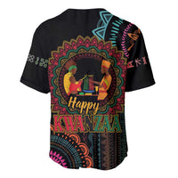 Happy Kwanzaa African Baseball Jersey Mandala Mix Nguzo Saba LT7 - Wonder Print Shop