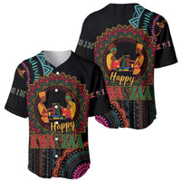 Happy Kwanzaa African Baseball Jersey Mandala Mix Nguzo Saba LT7 - Wonder Print Shop