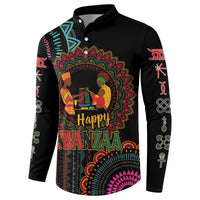 Happy Kwanzaa African Button Sweatshirt Mandala Mix Nguzo Saba LT7 - Wonder Print Shop