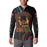Happy Kwanzaa African Button Sweatshirt Mandala Mix Nguzo Saba LT7 - Wonder Print Shop