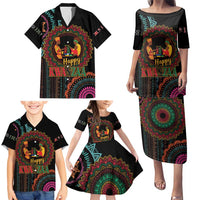 Happy Kwanzaa African Family Matching Puletasi and Hawaiian Shirt Mandala Mix Nguzo Saba - Wonder Print Shop