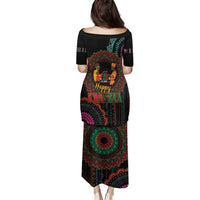 Happy Kwanzaa African Family Matching Puletasi and Hawaiian Shirt Mandala Mix Nguzo Saba - Wonder Print Shop