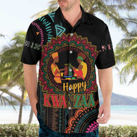 Happy Kwanzaa African Hawaiian Shirt Mandala Mix Nguzo Saba - Wonder Print Shop