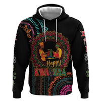 Happy Kwanzaa African Hoodie Mandala Mix Nguzo Saba - Wonder Print Shop