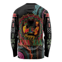 Happy Kwanzaa African Long Sleeve Shirt Mandala Mix Nguzo Saba - Wonder Print Shop