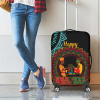 Happy Kwanzaa African Luggage Cover Mandala Mix Nguzo Saba - Wonder Print Shop