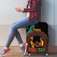 Happy Kwanzaa African Luggage Cover Mandala Mix Nguzo Saba - Wonder Print Shop