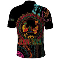 Happy Kwanzaa African Polo Shirt Mandala Mix Nguzo Saba - Wonder Print Shop