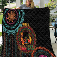 Happy Kwanzaa African Quilt Mandala Mix Nguzo Saba - Wonder Print Shop
