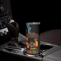 Happy Kwanzaa African Skinny Tumbler Mandala Mix Nguzo Saba - Wonder Print Shop