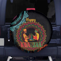 Happy Kwanzaa African Spare Tire Cover Mandala Mix Nguzo Saba - Wonder Print Shop