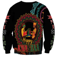 Happy Kwanzaa African Sweatshirt Mandala Mix Nguzo Saba - Wonder Print Shop
