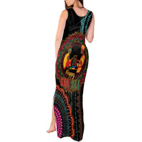 Happy Kwanzaa African Tank Maxi Dress Mandala Mix Nguzo Saba - Wonder Print Shop