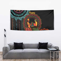 Happy Kwanzaa African Tapestry Mandala Mix Nguzo Saba - Wonder Print Shop
