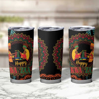 Happy Kwanzaa African Tumbler Cup Mandala Mix Nguzo Saba - Wonder Print Shop