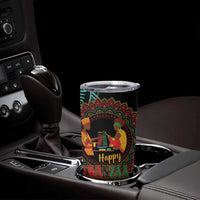 Happy Kwanzaa African Tumbler Cup Mandala Mix Nguzo Saba - Wonder Print Shop