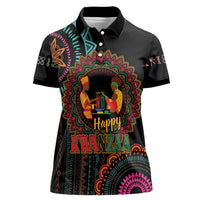 Happy Kwanzaa African Women Polo Shirt Mandala Mix Nguzo Saba - Wonder Print Shop