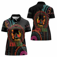 Happy Kwanzaa African Women Polo Shirt Mandala Mix Nguzo Saba - Wonder Print Shop