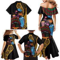 Happy Kwanzaa African Family Matching Mermaid Dress and Hawaiian Shirt Tribal Dance LT7 - Wonder Print Shop