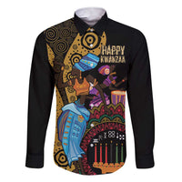 Happy Kwanzaa African Family Matching Short Sleeve Bodycon Dress and Hawaiian Shirt Tribal Dance - Wonder Print Shop
