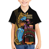 Happy Kwanzaa African Hawaiian Shirt Tribal Dance - Wonder Print Shop