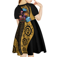 Happy Kwanzaa African Kid Short Sleeve Dress Tribal Dance - Wonder Print Shop