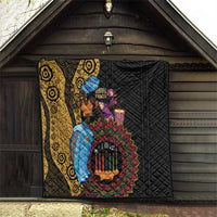 Happy Kwanzaa African Quilt Tribal Dance - Wonder Print Shop