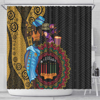 Happy Kwanzaa African Shower Curtain Tribal Dance