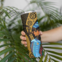 Happy Kwanzaa African Skinny Tumbler Tribal Dance - Wonder Print Shop