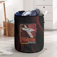 Tuskegee Airmen 332nd Spit Fire Laundry Basket On The Blue Sky - Wonder Print Shop