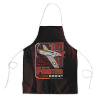 Tuskegee Airmen 332nd Spit Fire Apron On The Blue Sky - Wonder Print Shop