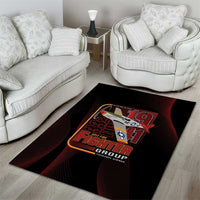 Tuskegee Airmen 332nd Spit Fire Area Rug On The Blue Sky - Wonder Print Shop