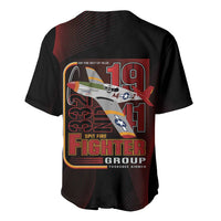 Tuskegee Airmen 332nd Spit Fire Baseball Jersey On The Blue Sky - Wonder Print Shop