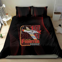 Tuskegee Airmen 332nd Spit Fire Bedding Set On The Blue Sky - Wonder Print Shop