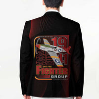 Tuskegee Airmen 332nd Spit Fire Blazer On The Blue Sky - Wonder Print Shop