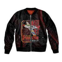 Tuskegee Airmen 332nd Spit Fire Bomber Jacket On The Blue Sky - Wonder Print Shop
