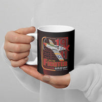 Tuskegee Airmen 332nd Spit Fire Ceramic Mug On The Blue Sky - Wonder Print Shop