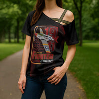 Tuskegee Airmen 332nd Spit Fire Cross Shoulder Shirt On The Blue Sky - Wonder Print Shop