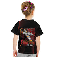 Tuskegee Airmen 332nd Spit Fire Kid T Shirt On The Blue Sky - Wonder Print Shop