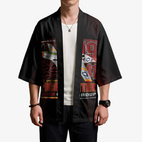 Tuskegee Airmen 332nd Spit Fire Kimono On The Blue Sky - Wonder Print Shop