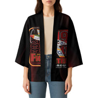 Tuskegee Airmen 332nd Spit Fire Kimono On The Blue Sky - Wonder Print Shop