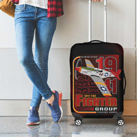 Tuskegee Airmen 332nd Spit Fire Luggage Cover On The Blue Sky - Wonder Print Shop
